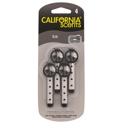 DUFTSTICKS CALIFORNIA SCENTS VENT STICKS TIL LUFTUDTAG - ICE (4 STK.)