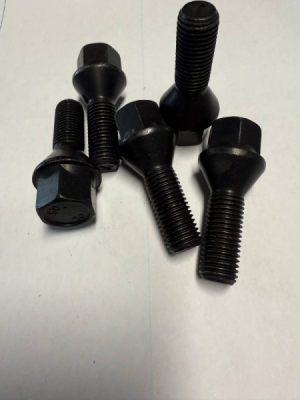 Bolt 12x1,25 28mm kegle sorte