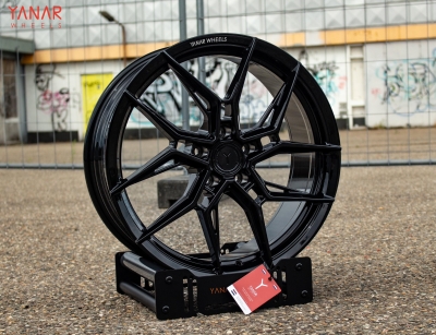 YANAR WHEELS ROT-010 | 19X8.5 5X112 ET42 GLOSS BLACK