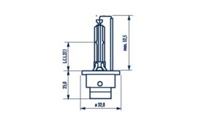 Xenon pære D2S 85V/35W sokkel P32D-2
