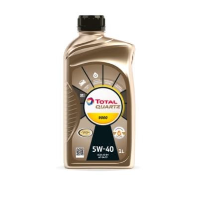 OLEJ TOTAL QUARTZ 5W40 1L 9000 A3/B4 / SN/CF / 229.5 / 502.00 505.00 / PORSCHE A40 / PSA B71 2296 / 9.55535-M2
