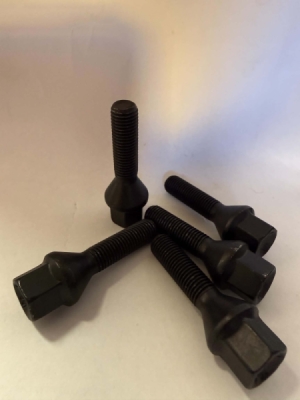 Bolt 12x1.5 40mm kegle sort