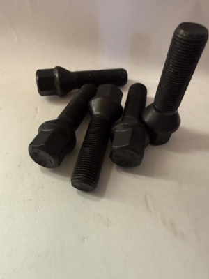 Bolt 14x1.25 43mm Kegle sort