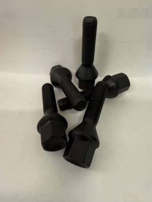 Bolt 12x1.5 43mm Kegle Sort