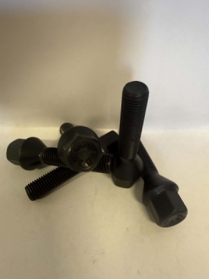 Bolt 12x1.5 50mm Kegle Sort