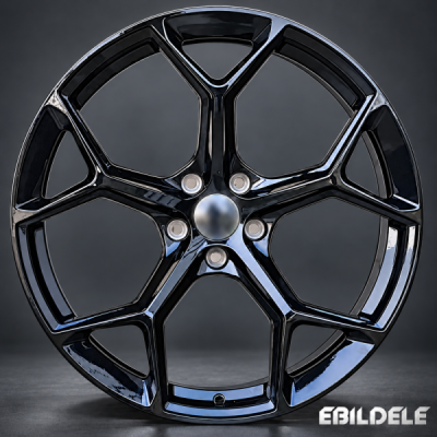 AMZ H3206F 22x10 5x112 ET20 – blank sort – sæt med 4 fælge