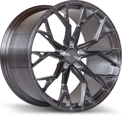 Alufælge FORGED FORZZA TITAN 11,5X22 5X130 ET61 71,6 Brushed + grey clear coat