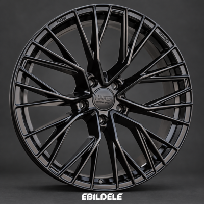 HAXER HX024F R22 22x9 5x112 ET30 CB66.5 Black Half Matt