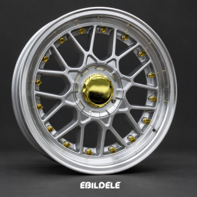HAXER HX025 R17 17x8 10x112/120 ET30 CB74.1 Silver + Polished Lip