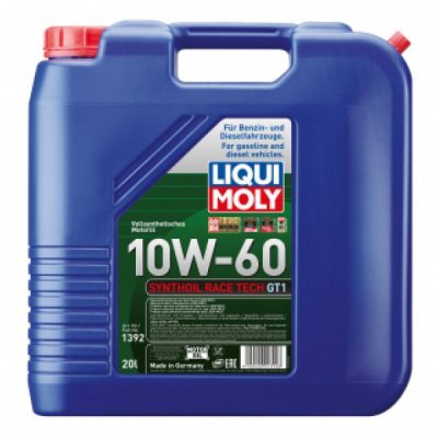 LIQUI MOLY Race Tech GT1, Synthoil Motorolie 10W-60, 20l 1392