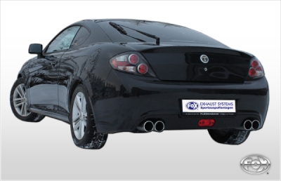 FOX Nerezový výfuk | Zadní tlumič - Hyundai Coupe (GK), 2.7 V6, 2006-2009, HY072023-052
