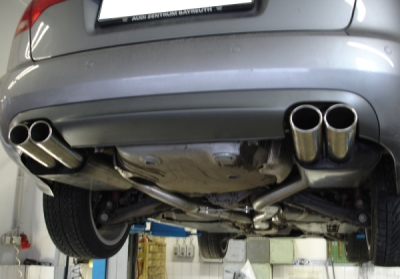 FOX Nerezový výfuk | Zadní tlumič - Audi A4 (B6), 3.0 TDi, 2001-2009, AU061113-364