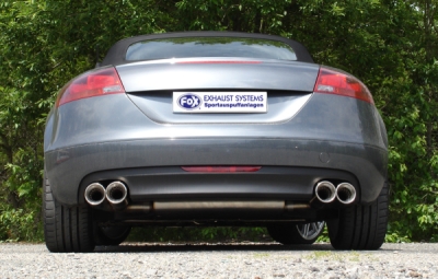 FOX Nerezový výfuk | Zadní tlumič - Audi TT (8J), 3.2 V6, 2006-0, AU091035-154