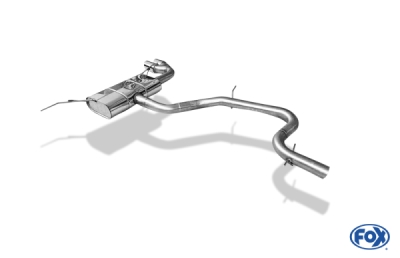 Audi TT 8J 1,8l koncový tlumič - 2x90 Typ 17 FOX AU091067-152