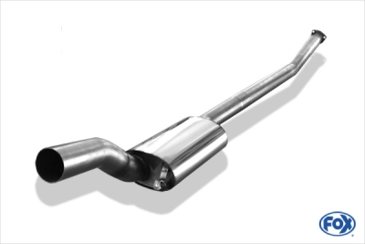 Audi Urquattro přední tlumič výfuku Ø70 mm FOX AU010040-VSD