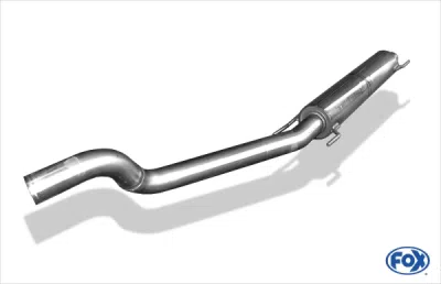 FOX Nerezový výfuk | Přední tlumič - Opel Astra G, 2.0T, 1998-2005, OP041220-VSD