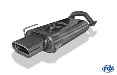 FOX Nerezový výfuk | Zadní tlumič - Toyota Celica (T20), 2.0i 16V, 1993-1999, TO031002-597