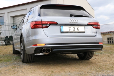 Audi A4 B9 - 3,0l TDI quttrao Závěrečný tlumič hluku - 2x80 typ 25 FOX AU121011-290
