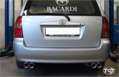 FOX Nerezový výfuk | Zadní tlumič - Toyota Corolla (E12), 2.0 D-4D, 2001-2007, TO012033-070