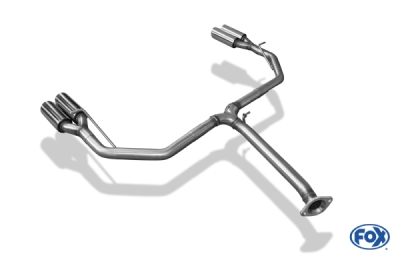 FOX Nerezový výfuk | Koncovky výfuku - Toyota RAV 4 IV, 2.2 D-4D, 2012-0, TO113003-150