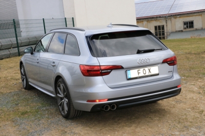 Audi A4 B9 - 3,0l TDI quttrao Závěrečný tlumič hluku - 2x80 typ 25 FOX AU121011-290
