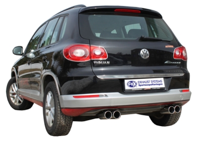 FOX Nerezový výfuk | Zadní tlumič - Volkswagen Tiguan (5N), 2.0 TDi, 2007-2016, VW200035-052