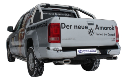 FOX Nerezový výfuk | Zadní tlumič - Volkswagen Amarok (2H), 2.0 TDi, 2010-0, VW210001-597