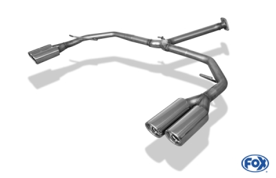 FOX Nerezový výfuk | Koncovky výfuku - Toyota RAV 4 IV, 2.2 D-4D, 2012-0, TO113003-150