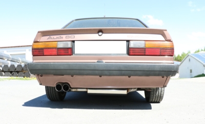 Audi 80/90 Typ 85 quattro Koncový tlumič výfuku Vorfacelift - 2x76 FOX AU010068-088