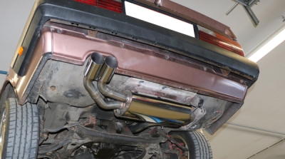 Audi 80/90 Typ 85 quattro Koncový tlumič výfuku Vorfacelift - 2x76 FOX AU010068-088