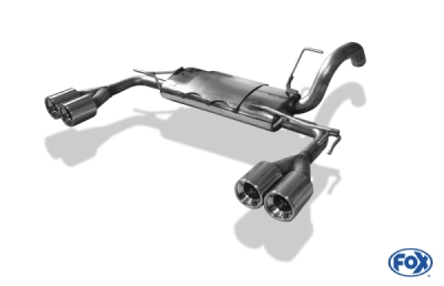 FOX Nerezový výfuk | Zadní tlumič - Mitsubishi Colt (Z3), 1.5 DI-D, 2003-2012, MI011015-072