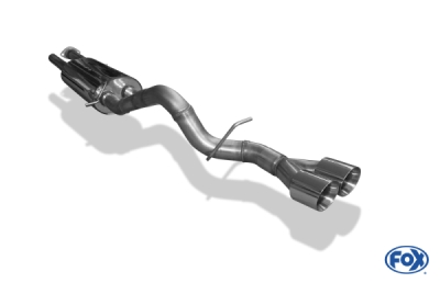 FOX Nerezový výfuk | Zadní díl výfuku - Hummer H2 , 6.0 V8, 2008-2010, HU010022-294