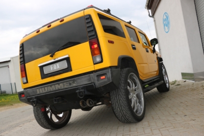 FOX Nerezový výfuk | Zadní díl výfuku - Hummer H2 , 6.0 V8, 2008-2010, HU010022-296
