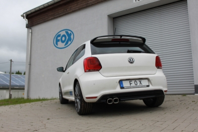 FOX Nerezový výfuk | Zadní tlumič - Volkswagen Polo (6R), WRC, 2013-0, VW044061-654