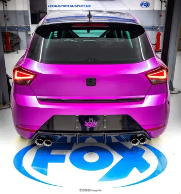 Seat Ibiza V - KJ koncový tlumič s výstupem ventilu vpravo/vlevo FOX SE024054-288