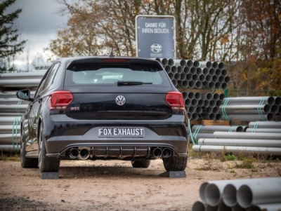 VW Polo AW1 GTI Koncový nárazník Ausgang rechts/links - 2x100 Typ 25 rechts/links schwarz emailliert FOX VW045054-294B