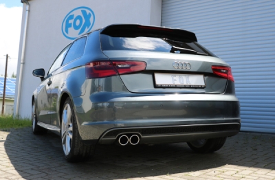 FOX Nerezový výfuk | Zadní tlumič - Audi A3 (8V), 1.8 TFSi, 2012-0, AU052027-130
