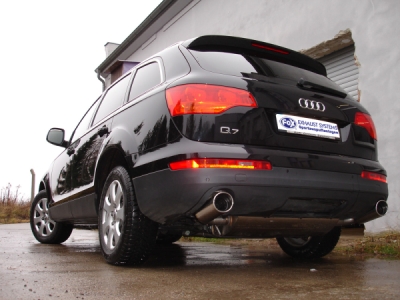 FOX Nerezový výfuk | Zadní tlumič - Audi Q7 (4L), 3.0 TDi, 2005-2015, AU110015-349