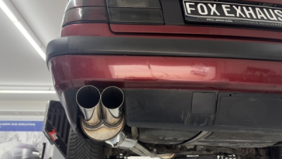 FOX sports exhaust suitable for BMW E34 520i final silencer