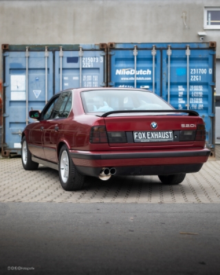 FOX sports exhaust suitable for BMW E34 520i final silencer