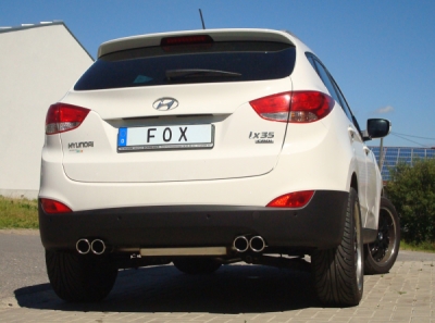 FOX Nerezový výfuk | Zadní tlumič - Hyundai ix35 (LM), 2.0 CRDi, 2007-0, HY160005-130