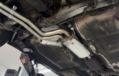 FOX sports exhaust suitable for BMW E34 520i