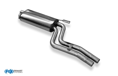 FOX sports exhaust suitable for BMW E34 520i