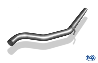 FOX Nerezový výfuk | Přední tlumič - Opel Corsa D, 1.6 Turbo, 2007-2014, OP033080-VER