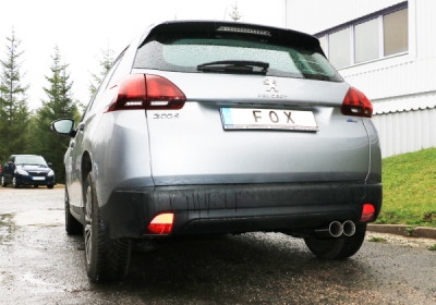 Koncový tlumič Peugeot 2008 - 2x80 typ 25 FOX PE110001-280
