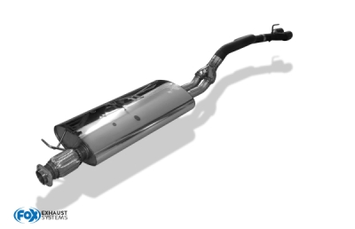 Koncový tlumič výfuku Jeep Commander Typ WH/ XK - 2x90 Typ 16 černý FOX JE022022-132S