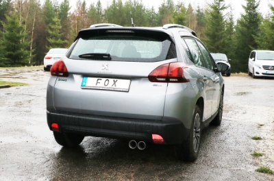 Koncový tlumič Peugeot 2008 - 2x80 typ 25 FOX PE110001-280