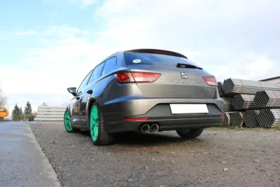 Seat Leon 5F ST - Závěrečný tlumič výfuku - 2x90 FOX SE042151-292