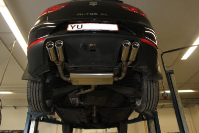 FOX Nerezový výfuk | Zadní tlumič - Seat Altea XL (5P), 2.0 TDi, 2004-2015, SE080075-150