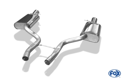 Audi A4 quattro B7 - 3,2l koncový tlumič výfuku pravý/levý - 1x100 FOX AU061143-273V